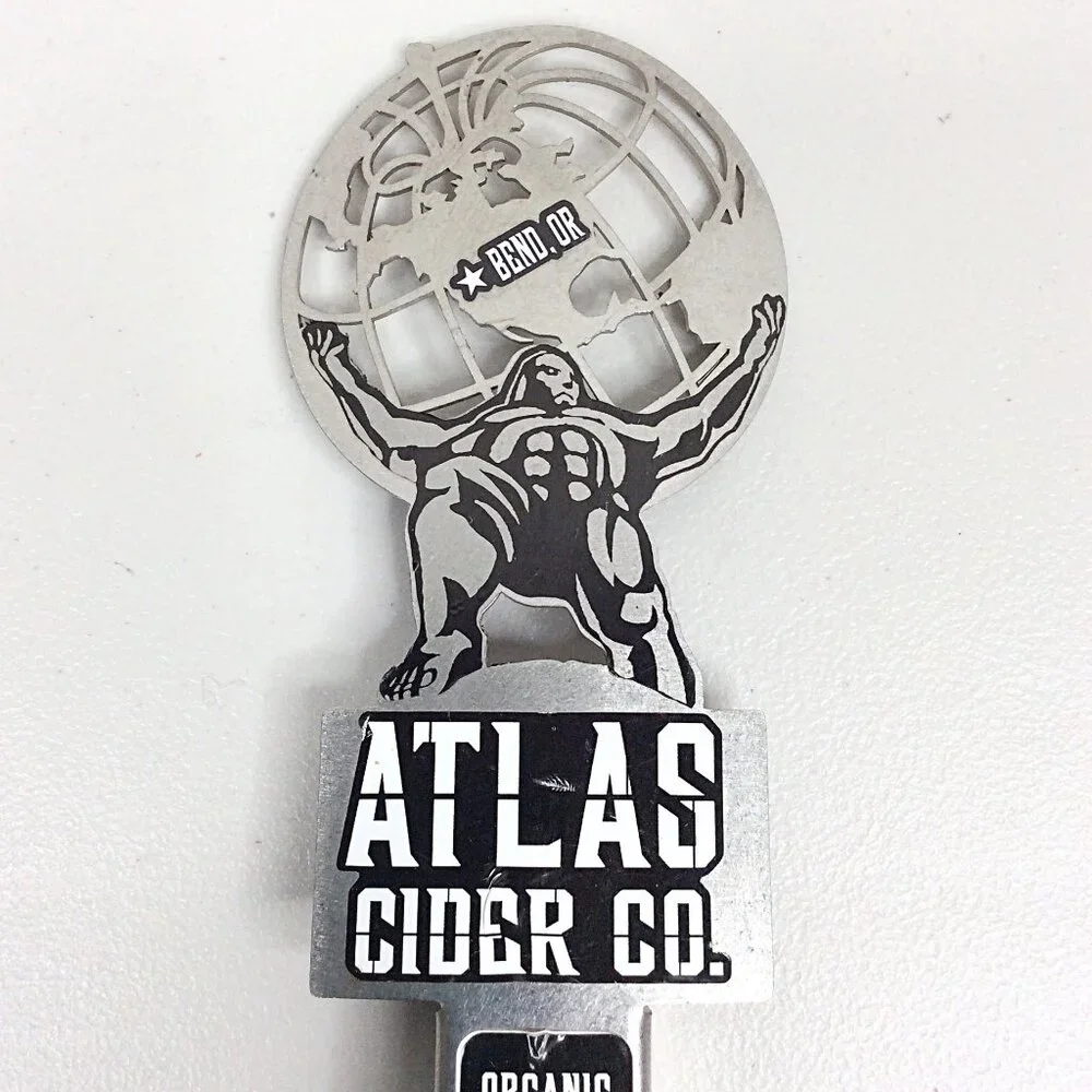 Atlas Cider Co. Tap Handle Dry Apple‎ Organic Metal Bend Oregon 11
